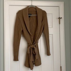Tahari brown knit sweater